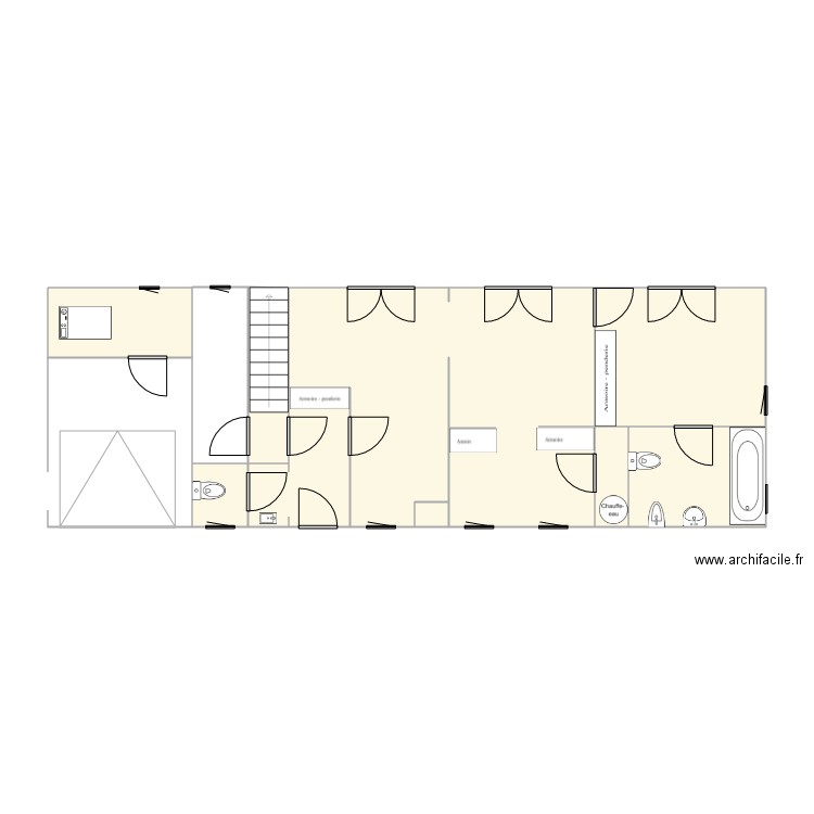 Esquelmes.. Plan de 9 pièces et 59 m2