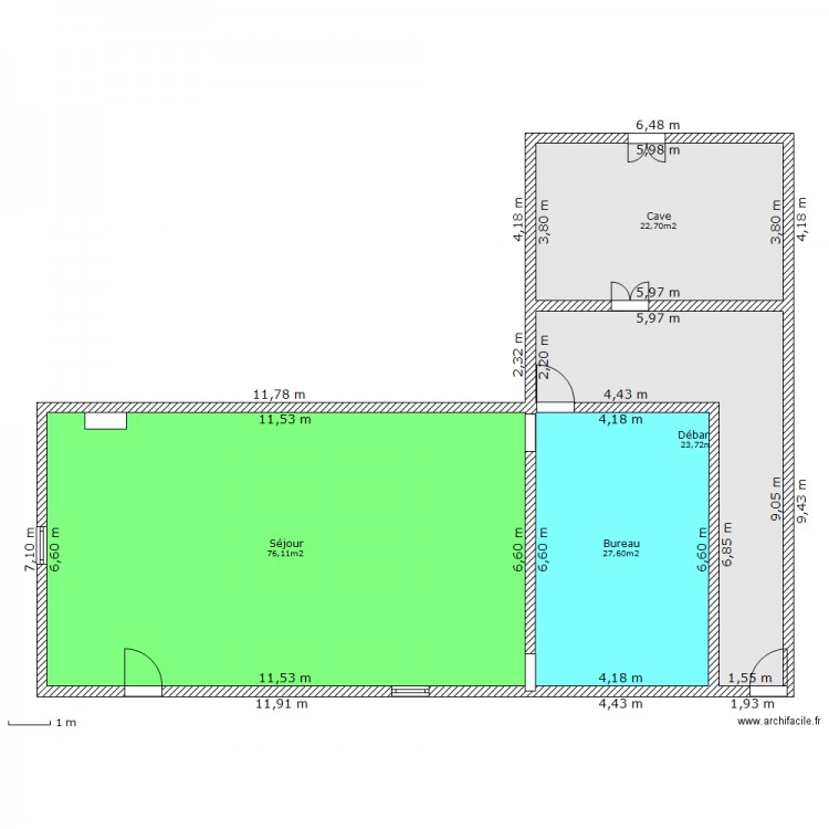 Maison Bas. Plan de 0 pièce et 0 m2