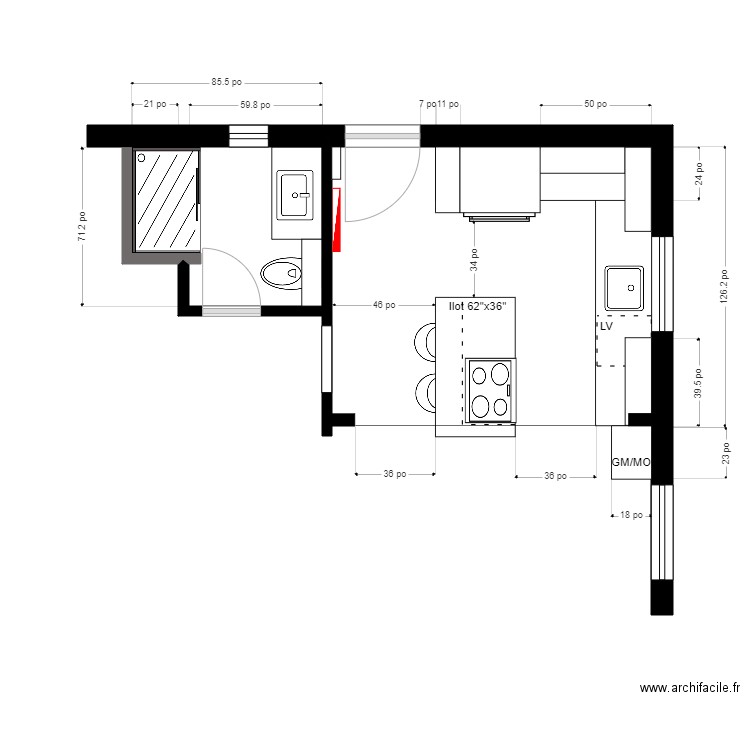 dufresne 2. Plan de 0 pièce et 0 m2
