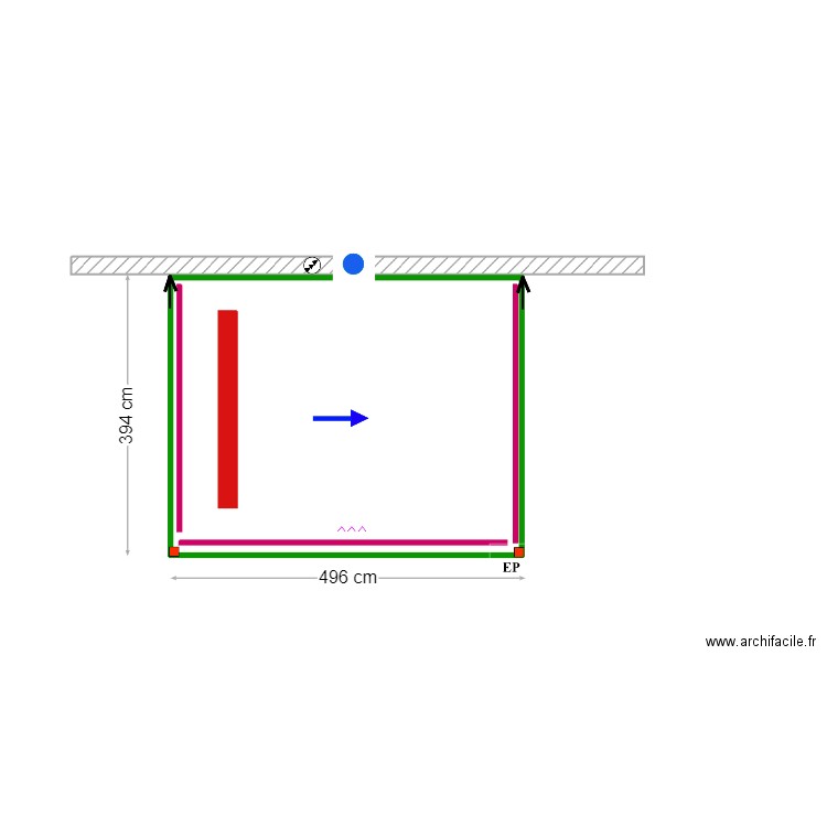 Linda Brighton- Fuzeta. Plan de 1 pièce et 19 m2