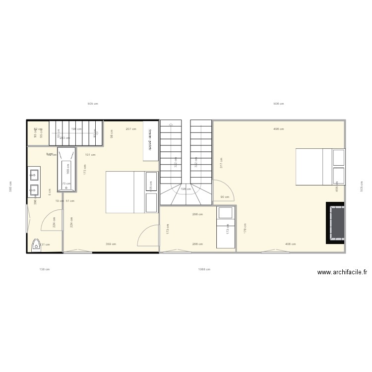 SALLE DE BAIN ETAGE. Plan de 0 pièce et 0 m2