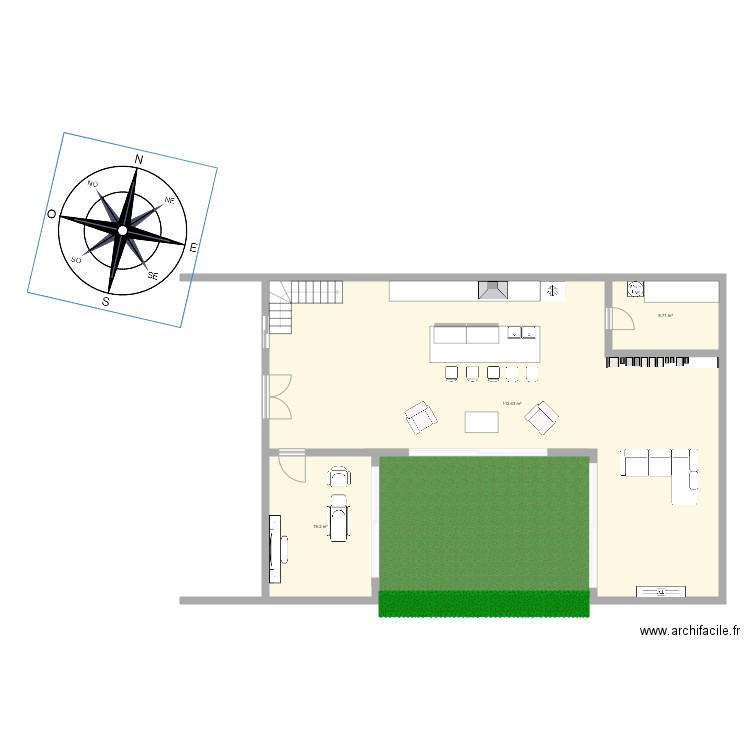 etage 1 casa. Plan de 0 pièce et 0 m2