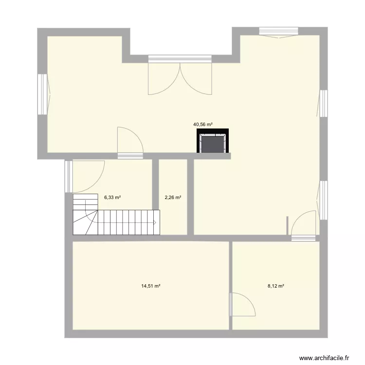 Chalet. Plan de 
