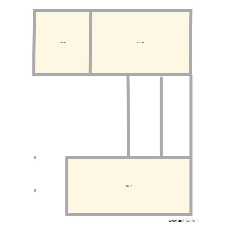 Plan one 1. Plan de 0 pièce et 0 m2