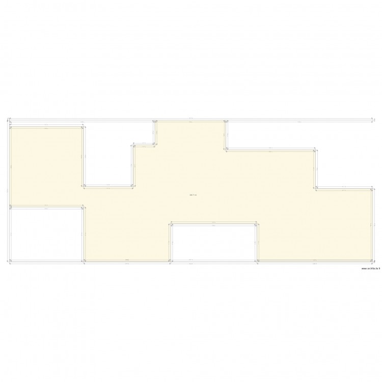 contour pour implantation. Plan de 0 pièce et 0 m2