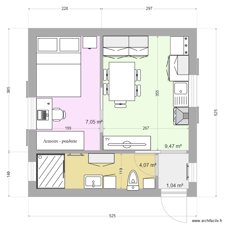 Mini 01. Plan de 0 pièce et 0 m2