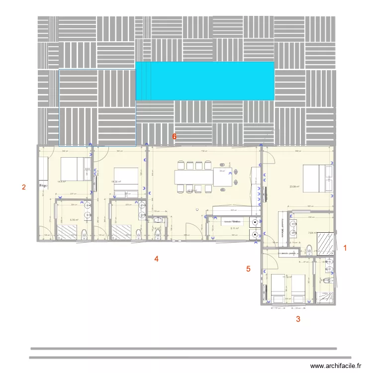 casa Balsa 2 test. Plan de 