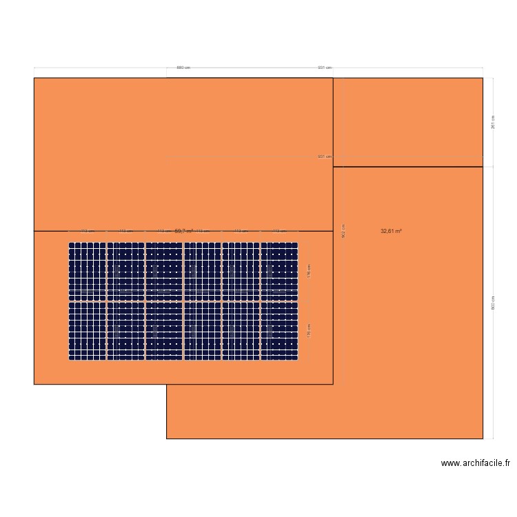 Plan toiture. Plan de 0 pièce et 0 m2