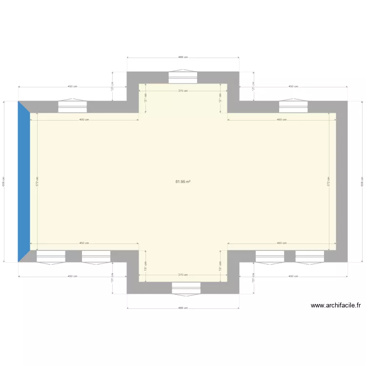 appartement 1 er etage. Plan de 