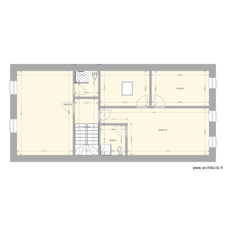 molières projet 2eme étage . Plan de 0 pièce et 0 m2