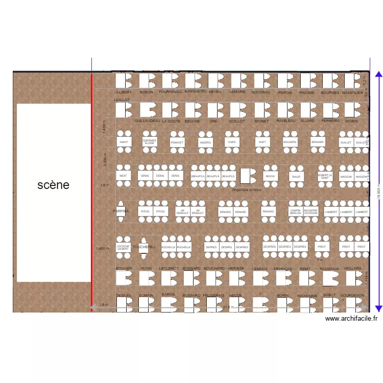 salle les ann&eacute;es 80 final 26 septembre. Plan de 