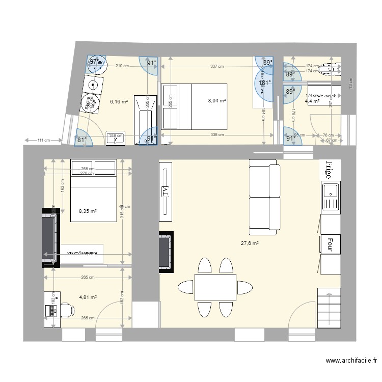 miason reno bis. Plan de 0 pièce et 0 m2