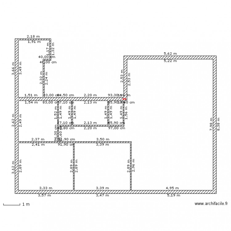 T3 Bis. Plan de 0 pièce et 0 m2