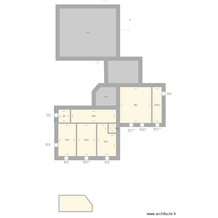 Ineichen. Plan de 60 pièces et 966 m2