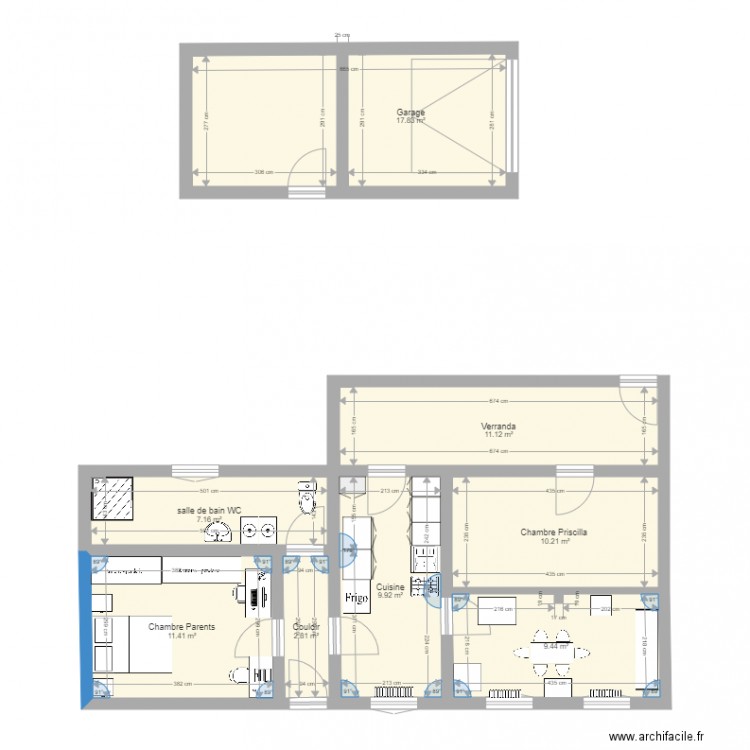 Maison villarceaux 2. Plan de 0 pièce et 0 m2