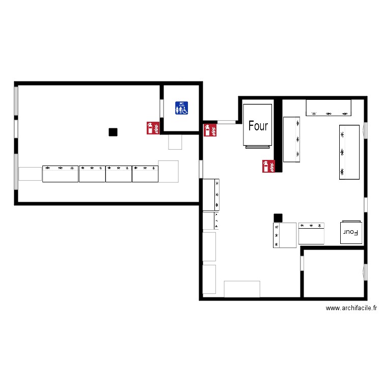 Boulangerie  DU VSG VILLENEUVE ST GEORGES . Plan de 0 pièce et 0 m2