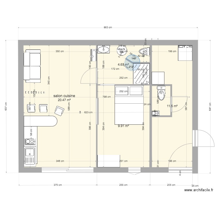 rdc 1 et entrée. Plan de 0 pièce et 0 m2