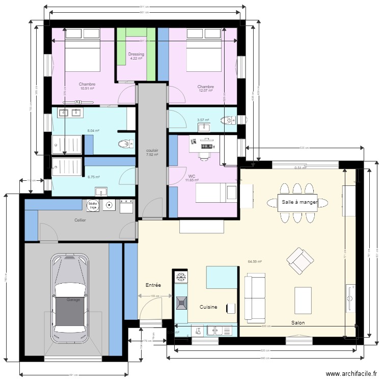 Maison 04 v3. Plan de 0 pièce et 0 m2