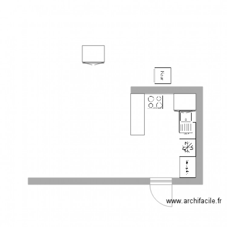 cuisine 1. Plan de 0 pièce et 0 m2