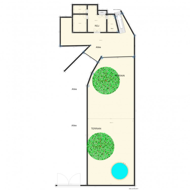 Plan Villa SCI CH RDJ. Plan de 0 pièce et 0 m2