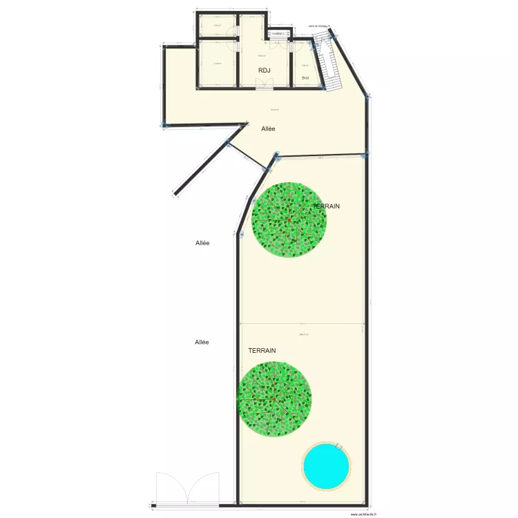 Plan Villa SCI CH RDJ. Plan de 