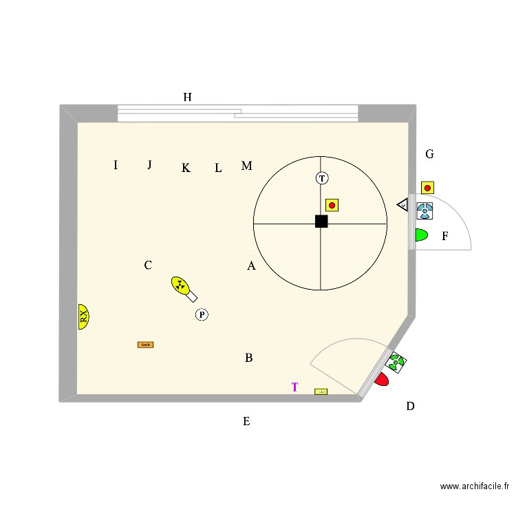 PARTAGE. Plan de 1 pièce et 19 m2