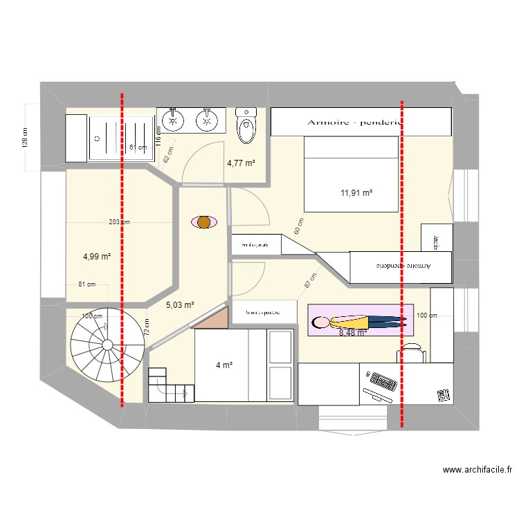 GUERINIERE FINAL OK LA BONNE CETTE FOIS. Plan de 13 pièces et 190 m2