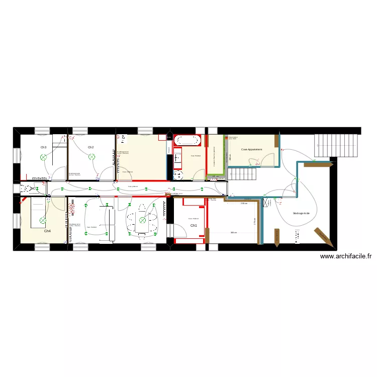 Ecole St Ther&egrave;se lot maconnerie. Plan de 