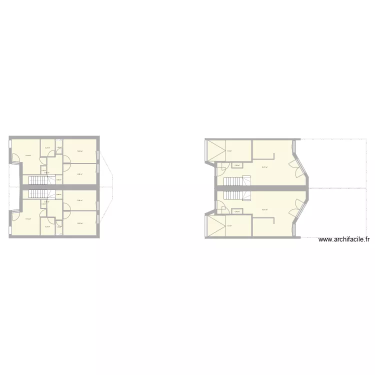 Home existant 79 et 81. Plan de 