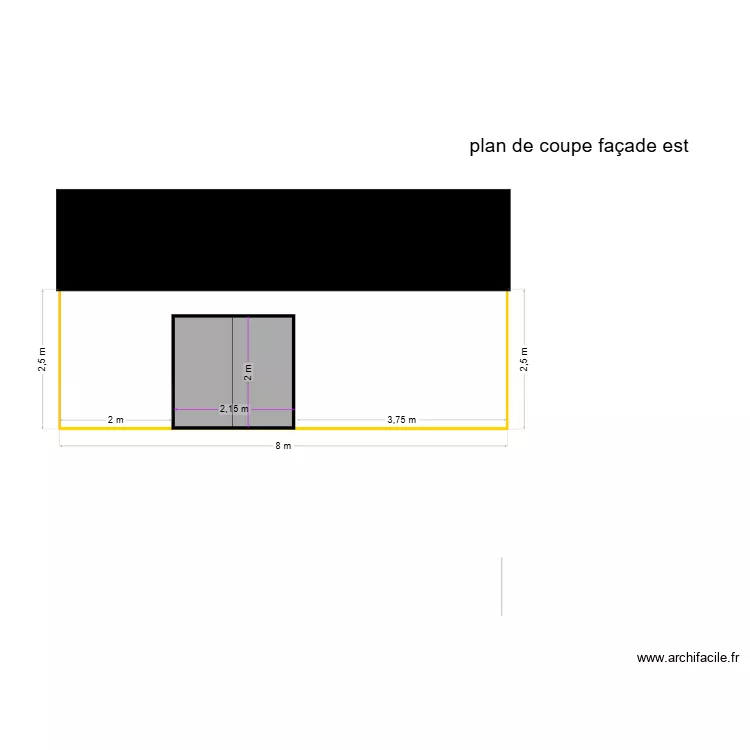 plan coupe est chapelle. Plan de 