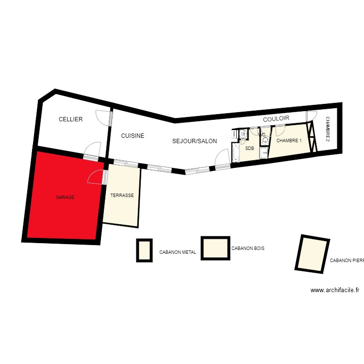 FROUIN AMIANTE. Plan de 0 pièce et 0 m2