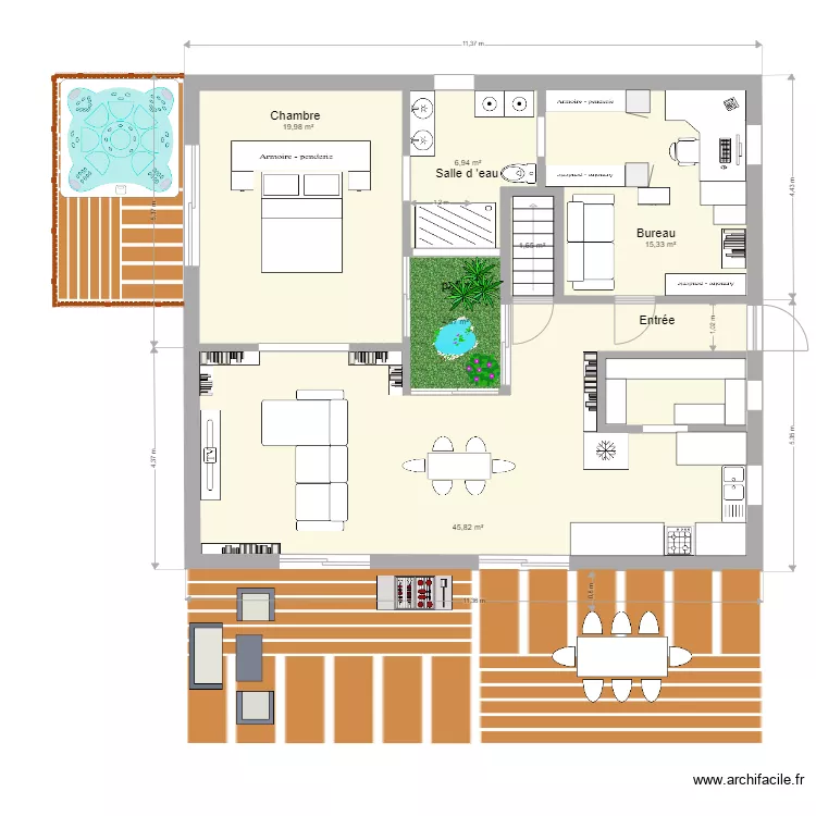 la maison du Bonheur avec cave v2. Plan de 