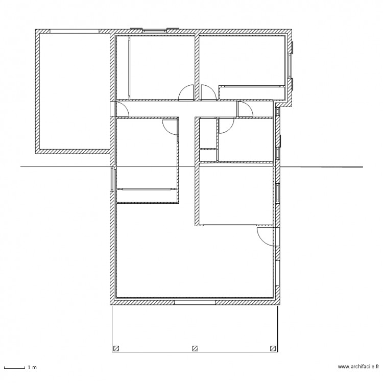 coupe urcuit. Plan de 0 pièce et 0 m2