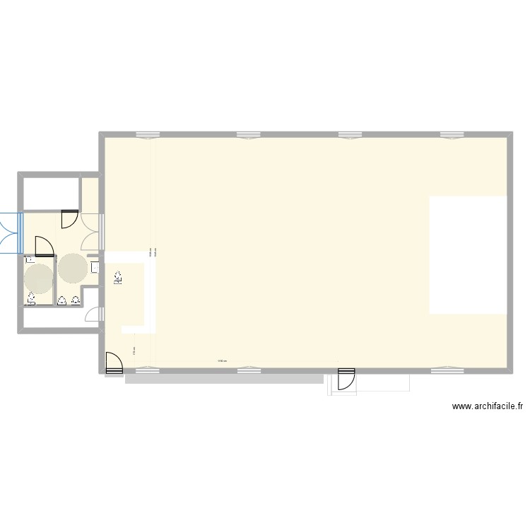 Salle des Fêtes Montjoyer apres travaux 1. Plan de 5 pièces et 257 m2