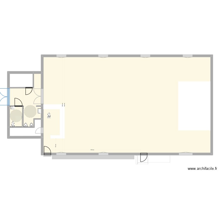 Salle des Fêtes Montjoyer apres travaux 1. Plan de 0 pièce et 0 m2