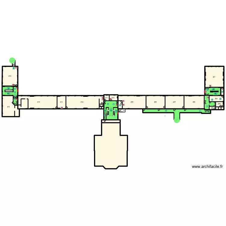Plan 2ème étage. Plan de Plan 2ème étage. Plan de