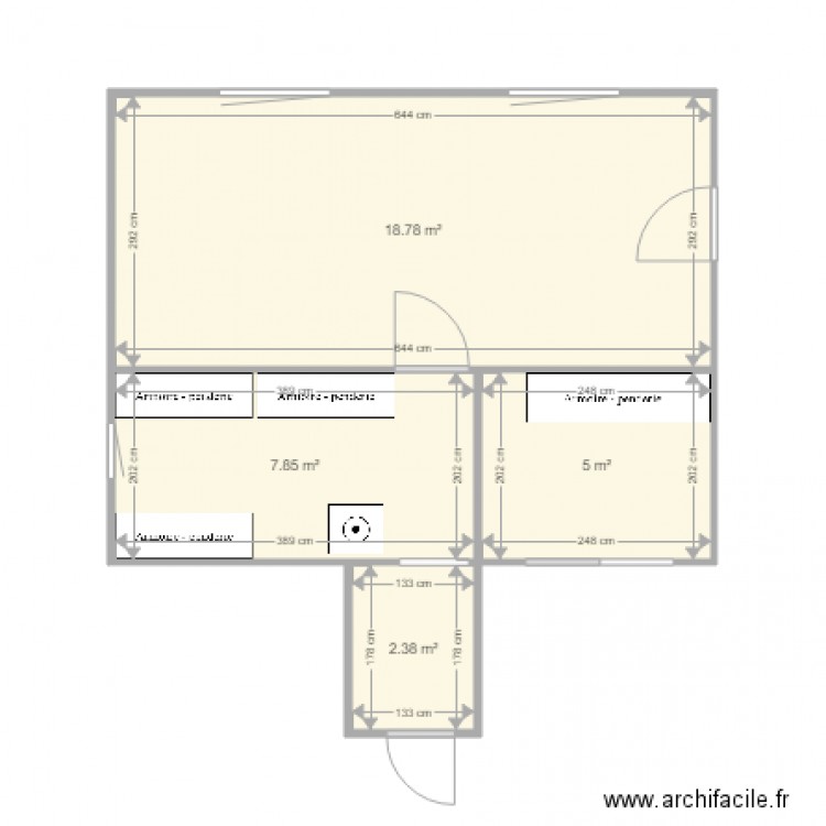 Extention. Plan de 0 pièce et 0 m2