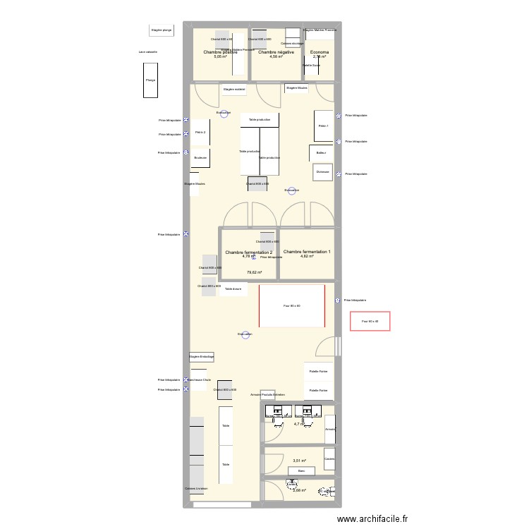 Dorian 120m2 - Montreuil 5. Plan de 9 pièces et 113 m2