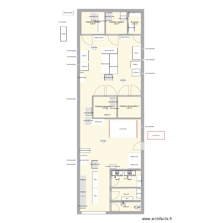 Dorian 120m2 - Montreuil 5. Plan de 0 pièce et 0 m2