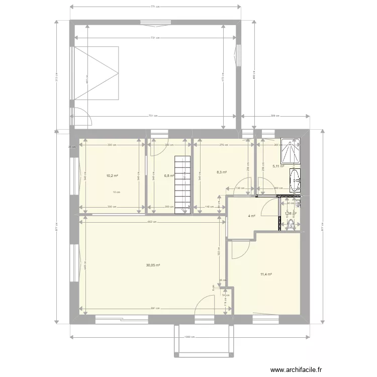 maison V4. Plan de 