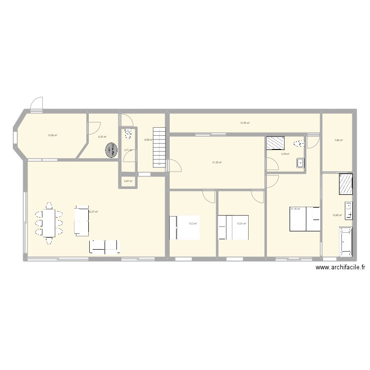 Plan Radinghem. Plan de 14 pièces et 189 m2