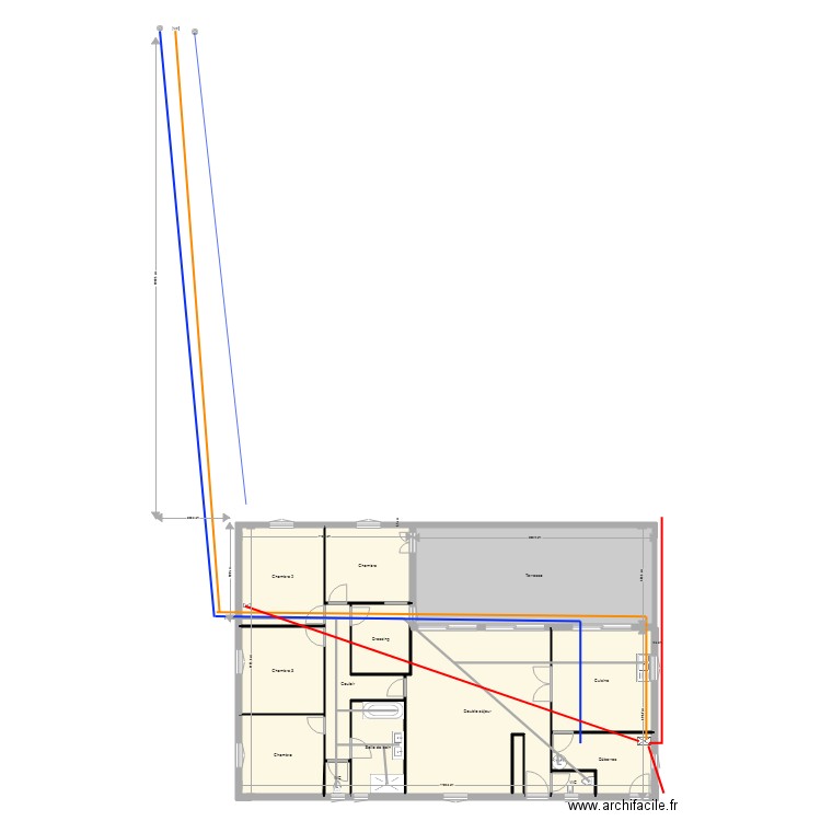 plan version 3 canalisation. Plan de 0 pièce et 0 m2