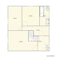 Projet &eacute;tage 1 &agrave; r&eacute;nover