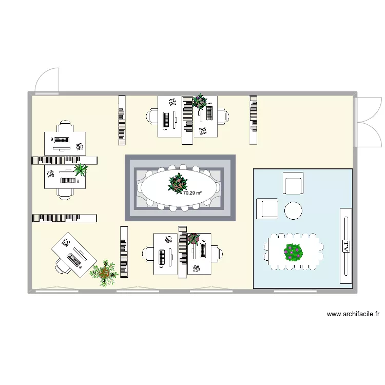 Projet Open Space IGP. Plan de 