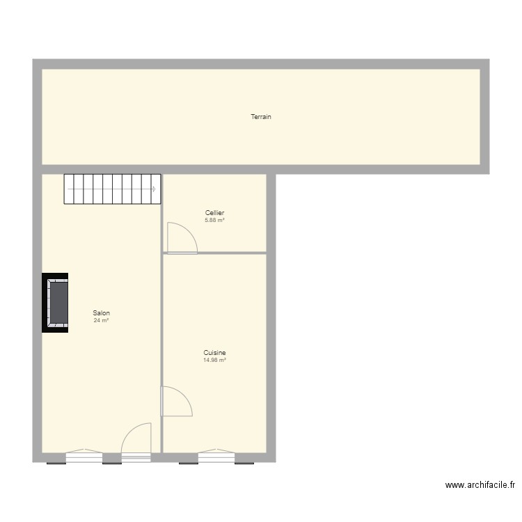 Les arbods Ombleze V0. Plan de 0 pièce et 0 m2