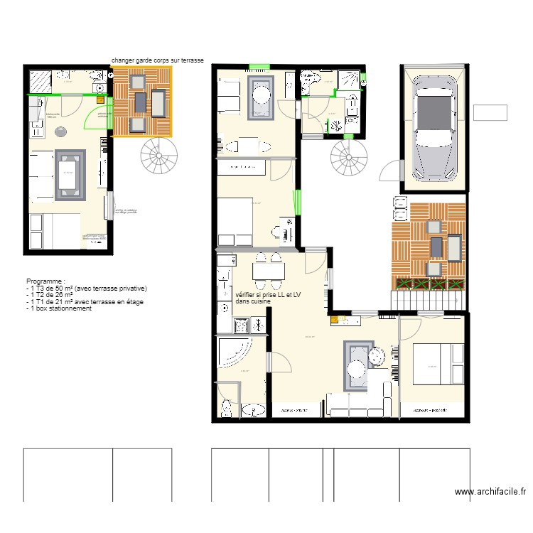 aubervilliers reaménagement OPTION. Plan de 0 pièce et 0 m2