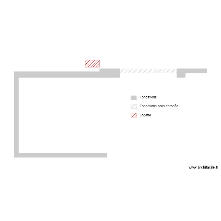 ParkingPortailFondations. Plan de 0 pièce et 0 m2