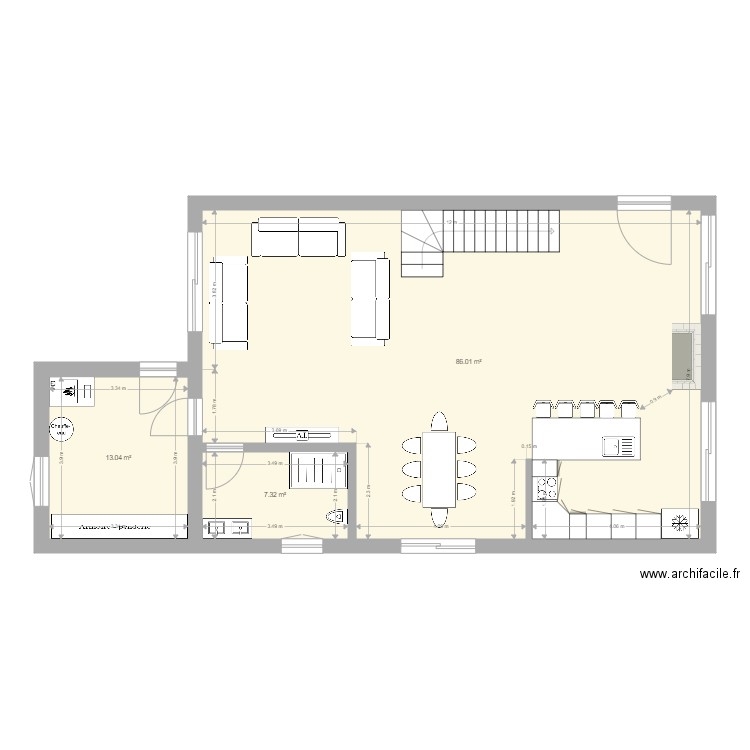 plan 860x1270 4 chambres. Plan de 0 pièce et 0 m2