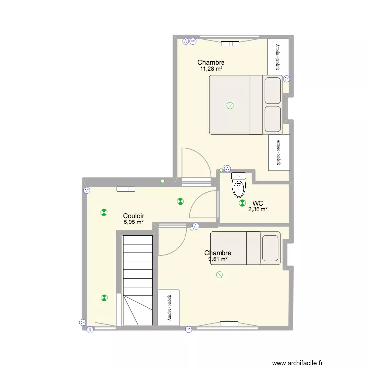 ETAGE APP2. Plan de 5 Pièces et 31 m² ETAGE APP2. Plan de 5 Pièces et 31 m²