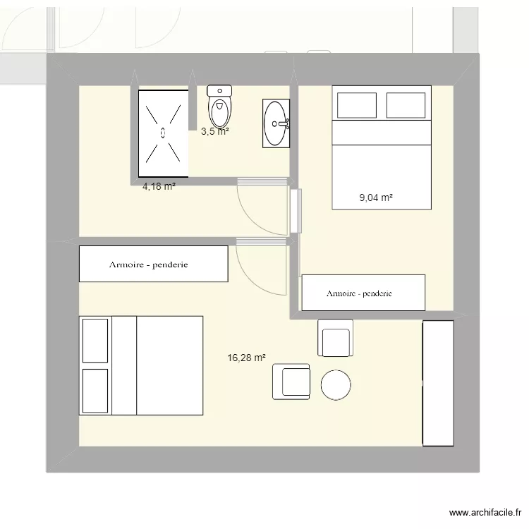 DUPLEX SCI BIS. Plan de 